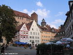 Blick vom Dürer-Haus zur Burg