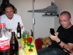 Rote Rose und Eiphonefoto
