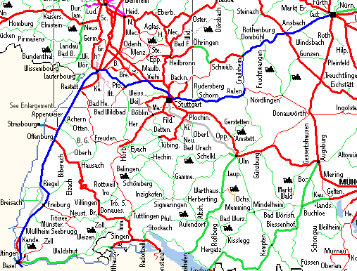 Karte Deutschlands